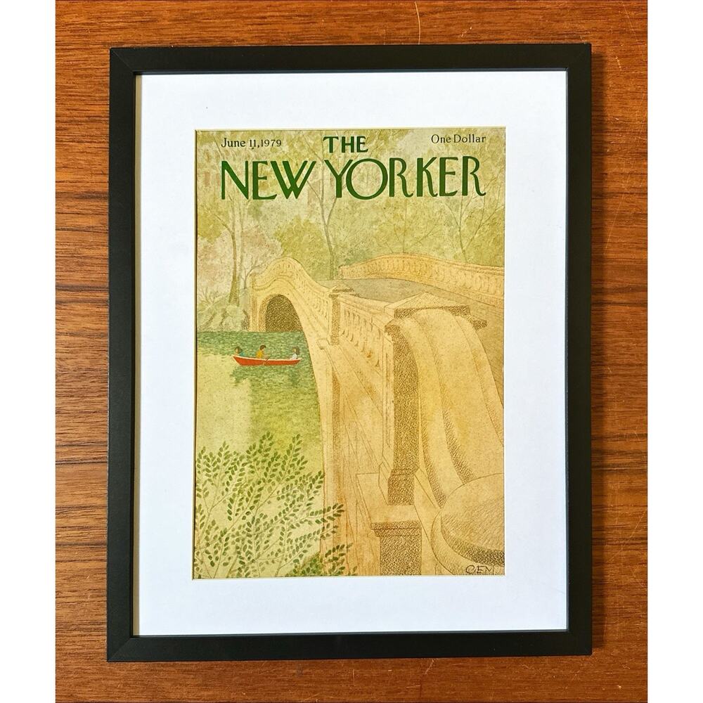 Framed 1979 The New Yorker Magazine Cover June 11 Martin